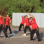 Jaga Kebugaran dan Imunitas, Personel Polres Tabalong Antusias Ikuti Senam Pagi Bersama